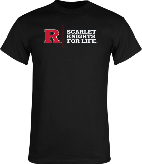 Rutgers T Shirt Scarlet Knights For Life Flat - ONLINE ONLY