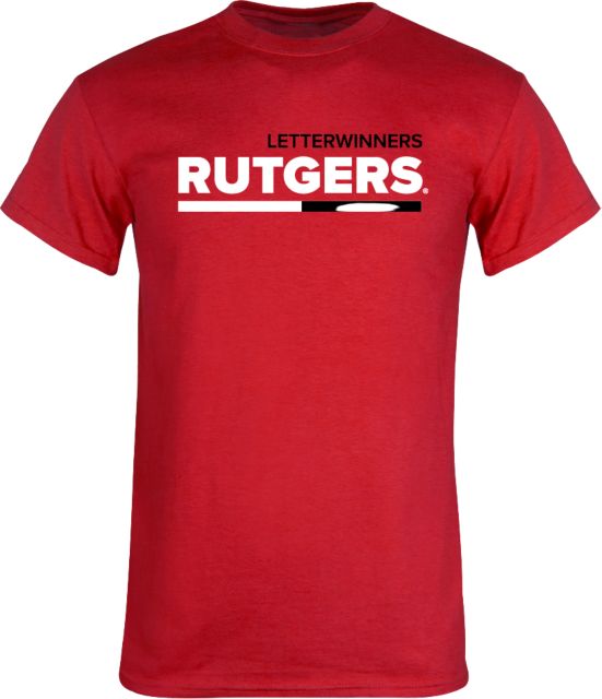Rutgers T Shirt Rutgers Letterwinners Double Block - ONLINE ONLY
