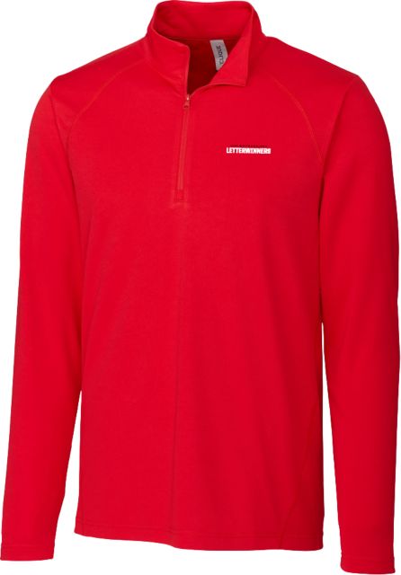 Rutgers C&B Clique Ice Pique Half Zip Rutgers Letterwinners Line - ONLINE ONLY