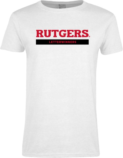 Rutgers Women's Short Sleeve Tee Rutgers Letterwinners Block - ONLINE ONLY