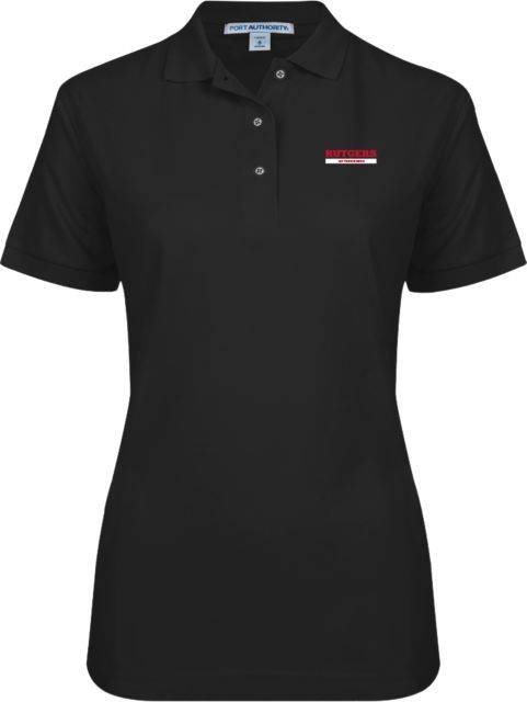 Rutgers Women's Silk Touch Pique Polo Rutgers Letterwinners Block - ONLINE ONLY