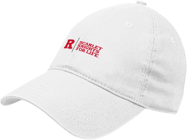 Rutgers Unstructured Adjustable Low Profile Hat Scarlet Knights For Life Flat - ONLINE ONLY