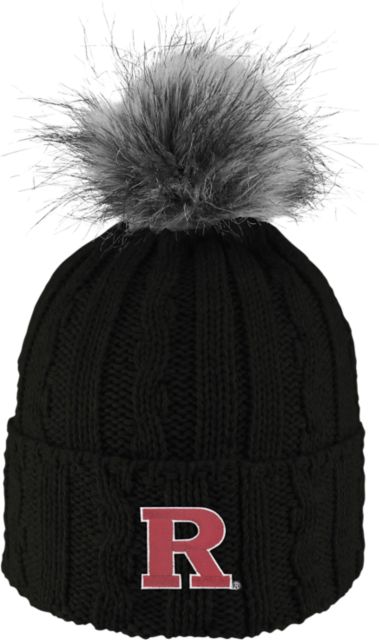 Rutgers Scarlet Knights Women's Fur Pom Beanie