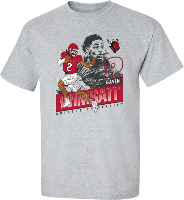Rutgers Football T-Shirt #2 GAVIN WIMSATT