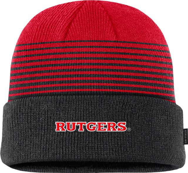 Rutgers Scarlet Knights Striped Cuff Beanie