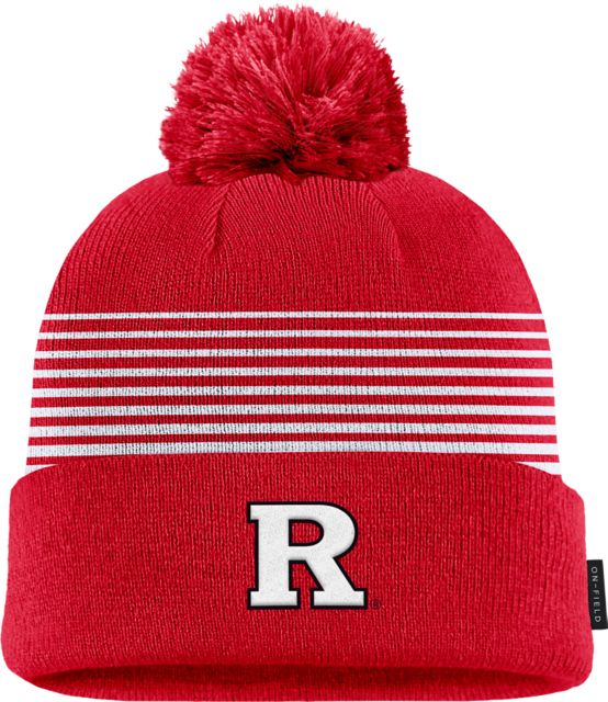 Rutgers Scarlet Knights Cuff Pom Beanie