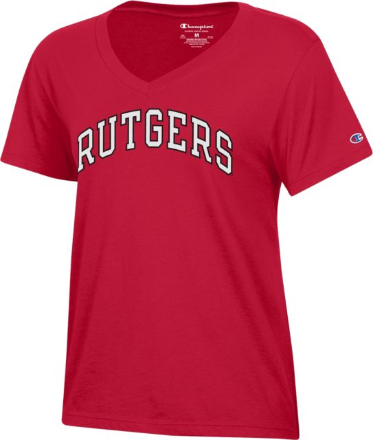 Rutgers Scarlet Knights Women's V-Neck Short Sleeve T-Shirt