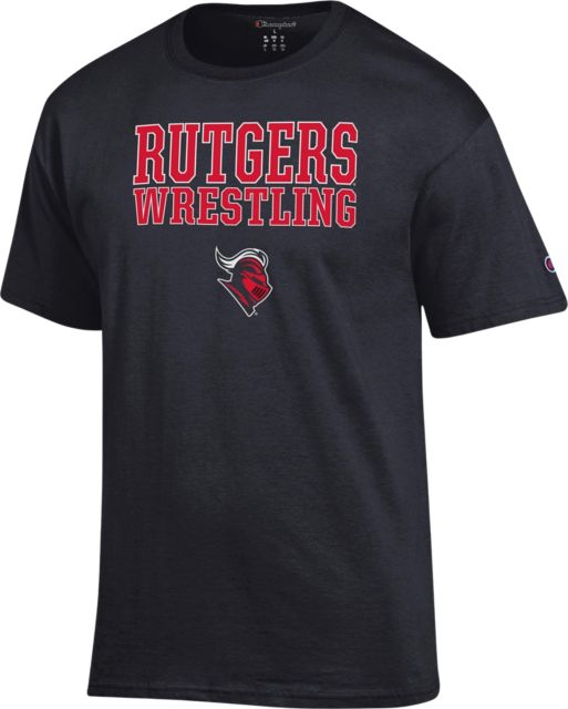 Rutgers Comfort Colors Crewneck in Granite - Scarlet Fever Rutgers