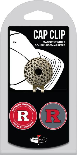 Rutgers Scarlet Knights Golf Cap Clip and Ball Marker Set