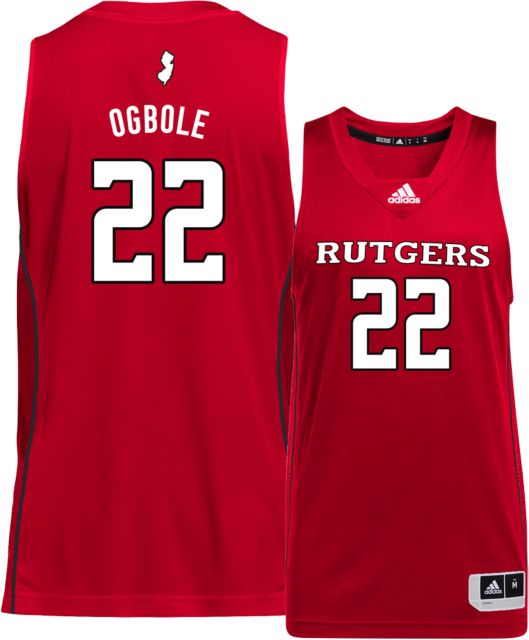 Adidas Men's Rutgers Scarlet Knights White Replica Basketball Jersey, XL