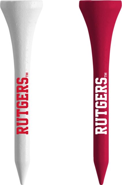 Rutgers Scarlet Knights Golf Tee - 50 Pack