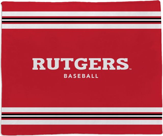 Rutgers Scarlet Knights Baseball 50x60 Throw Blanket