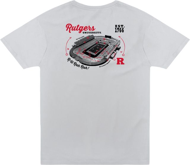 Rutgers Scarlet Knights Stadium Short Sleeve T-Shirt