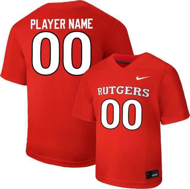 Rutgers Scarlet Knights Football Player Name Replica Jersey