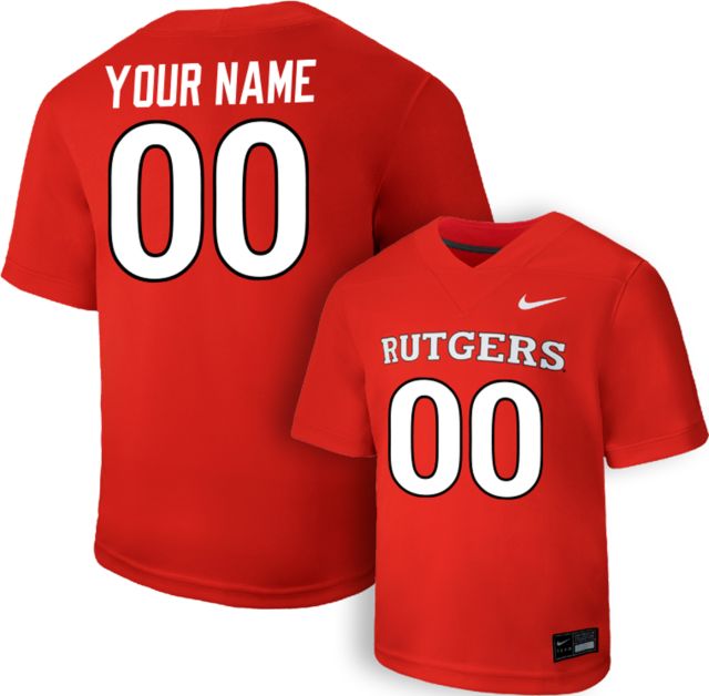 Rutgers Scarlet Knights Football Custom Name Youth Jersey