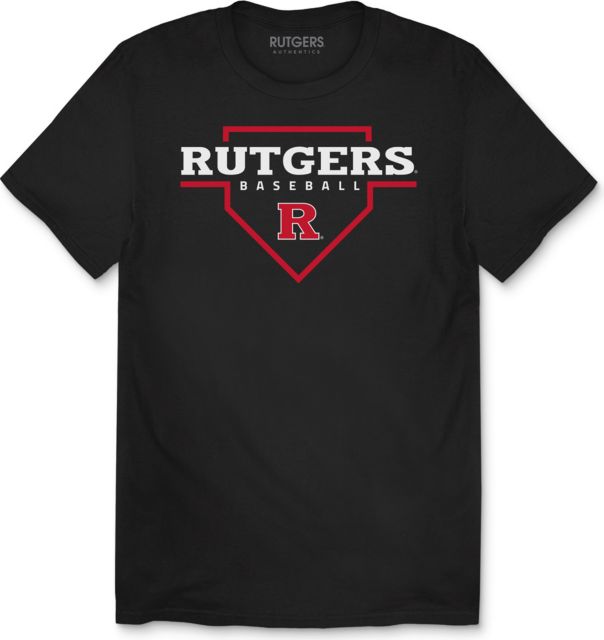 Rutgers Scarlet Knights Homeplate Baseball Unisex Short Sleeve T-Shirt
