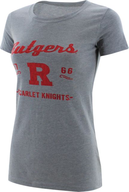 Rutgers Scarlet Knights Retro Flair Women's Crew Short Sleeve T-Shirt