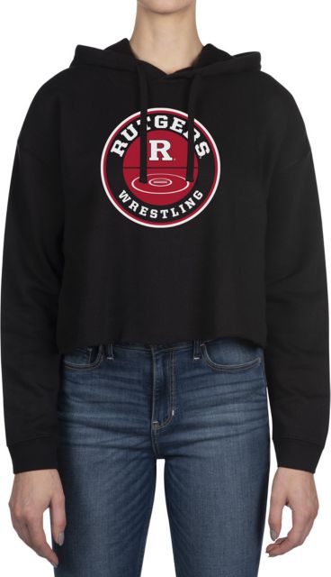 Rutgers Scarlet Knights Wrestling Underhook Women's Cropped Fleece Hoodie
