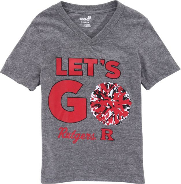 Rutgers Scarlet Knights Lets Go Pom Short Sleeve T-Shirt