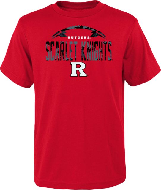 Rutgers Scarlet Knights Blitz Ball Football Short Sleeve Cotton T-Shirt