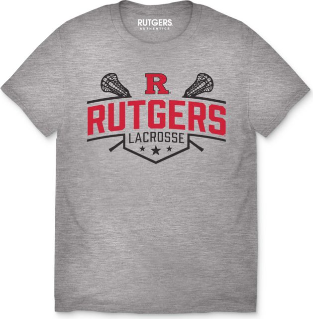 Rutgers Scarlet Knights Arched Stix Lax Youth Short Sleeve T-Shirt