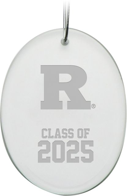 Rutgers Scarlet Knights Class of 2025 Oval Ornament - ONLINE ONLY