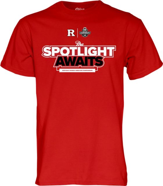 Rutgers Scarlet Knights Wrestling The Spotlight Awaits Short Sleeve T-Shirt