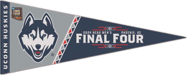 UConn Huskies Men's Basketball 2024 Final Four 12 x 30 Premium Pennant