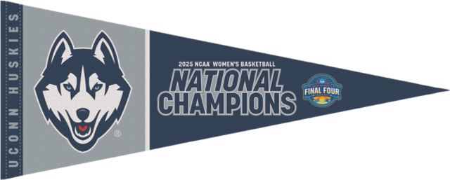 UConn Huskies Women's Basketball 2025 National Champions 12" x 30" Pennant
