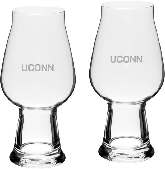 University of Connecticut Set of 2 Luigi Bormioli IPA Beer Glass - 18.25 oz