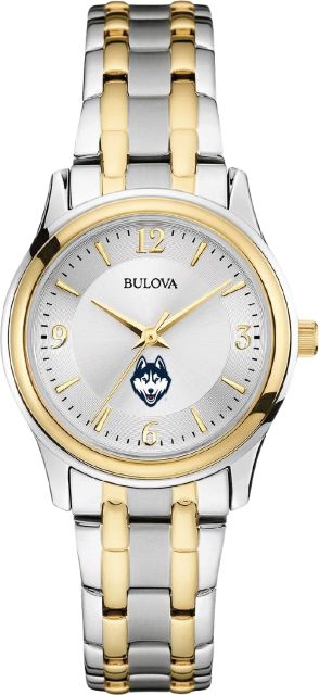 University of Connecticut Bulova Ladies' Two-Tone Watch