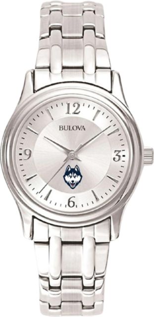 University of Connecticut Bulova Ladies' Silver Watch