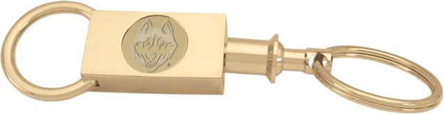 University of Connecticut Gold Two-Section Key Ring