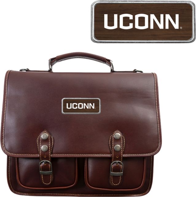 University of Connecticut Sabino Canyon Briefcase Engraved Plate