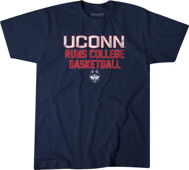 UConn Huskies Basketball Runs College Basketball T-Shirt