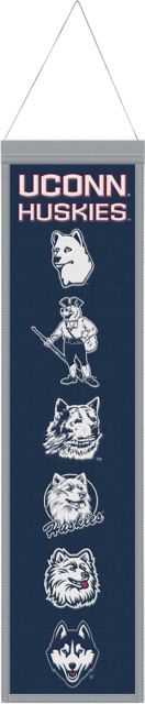 UConn Huskies 8x32 Vintage Collegiate Evolution Wool Banner