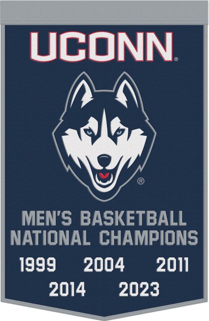 UConn Juskies 24x38 Men's Basketball Celebration Wool Banner
