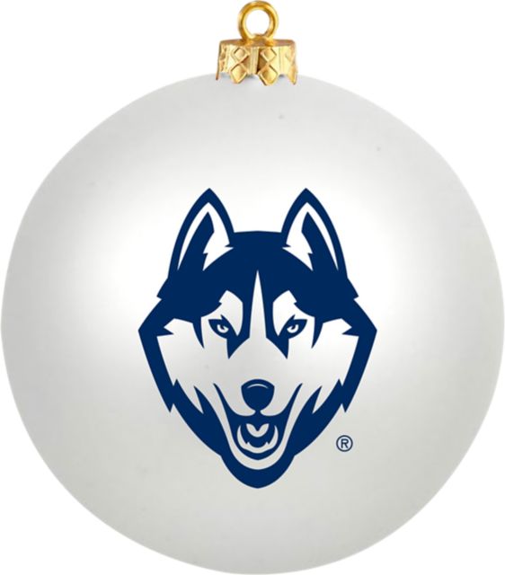 UConn Huskies Round Shatterproof Ornament