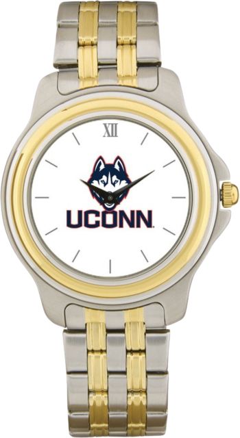 UConn Huskies CSI Men's Two-Toned Wristwatch With Colored Medallion