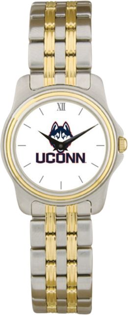 UConn Huskies CSI Women's Two Tone Wristwatch With Colored Medallion