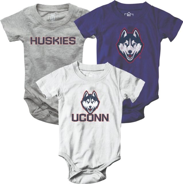 UConn Huskies Infant Bodysuit 3-Pack