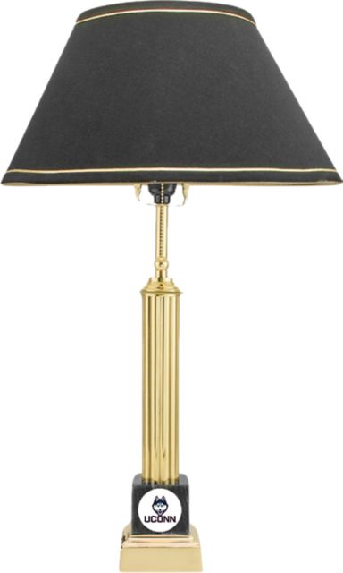 UConn Huskies CSI Blk Alumni Lamp-Black With Colored Medallion