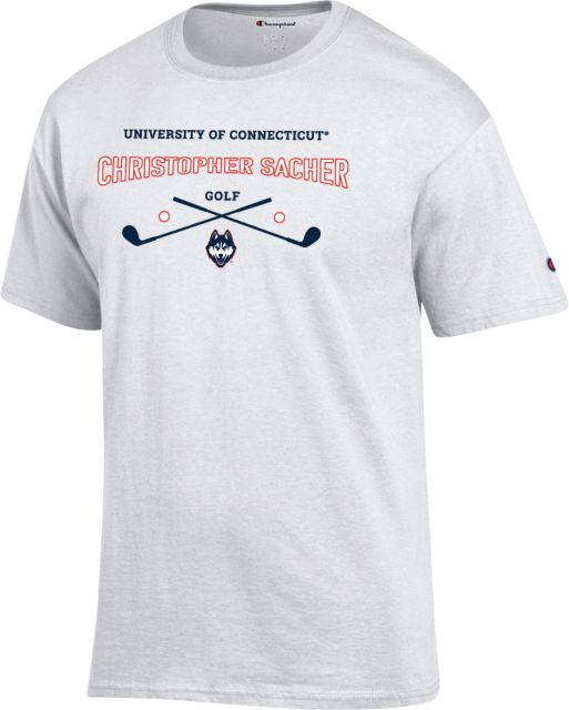 UConn Men's Golf T-Shirt Christopher Sacher