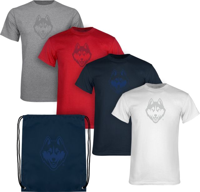 UConn Huskies Short Sleeve T-Shirt Fan Pack Bundle