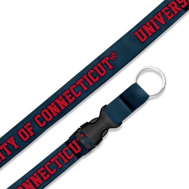 UConn Huskies .75 Woven Lanyard
