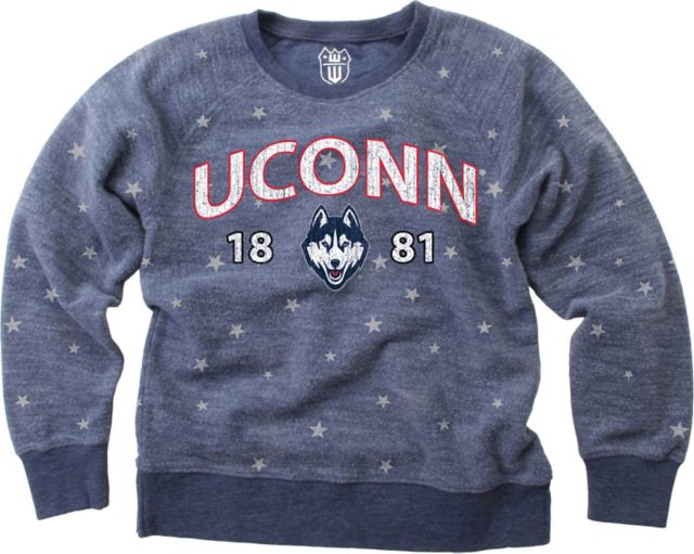 UConn Huskies Girl's Star Crewneck