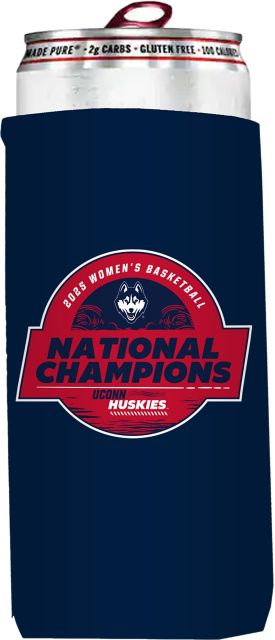 UConn Huskies 2025 Women's Basketball Champions Slim Coozie
