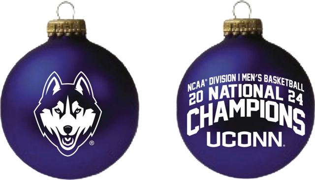 UConn Huskies Men's Basketball 2024 National Champions 3.25'' Ornament