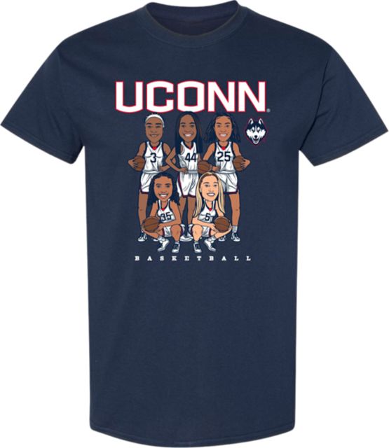 UConn Huskies Starting 5 Women's Basketball Short Sleeve T-Shirt