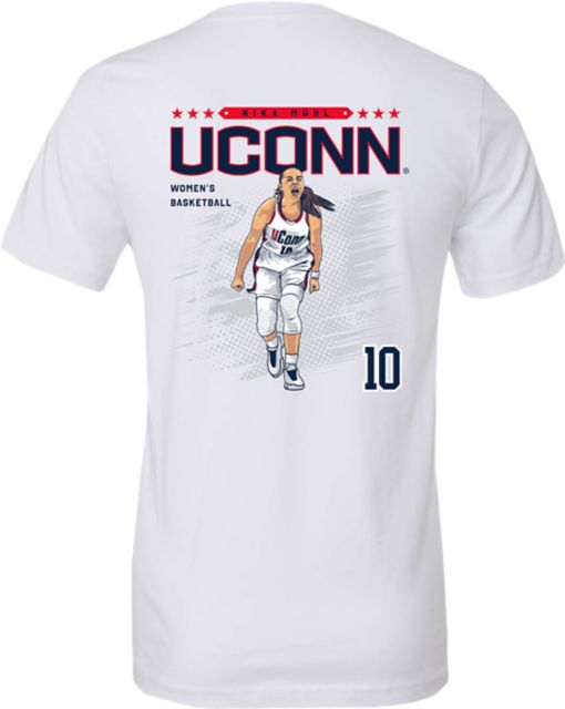UConn Huskies #10 Muhl Women's Basketball Short Sleeve T-Shirt
